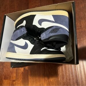 Nike Men's High-Top Sneakers - Black, White, and Blue